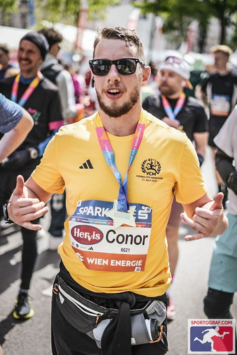 Coach Conor running - action shot 1