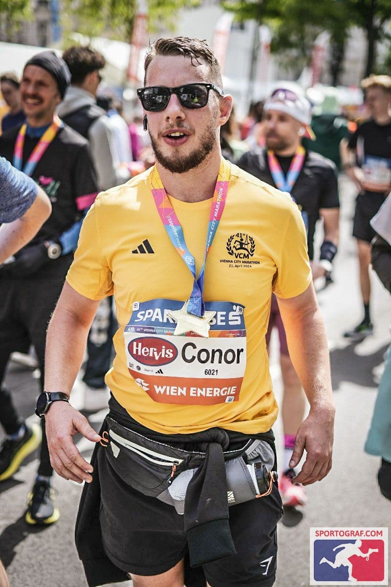 Coach Conor running - action shot 3